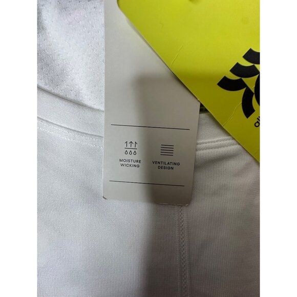 All In Motion Womens White Moisture Wicking Ventilating Crop Top Size XXL - Picture 6 of 8